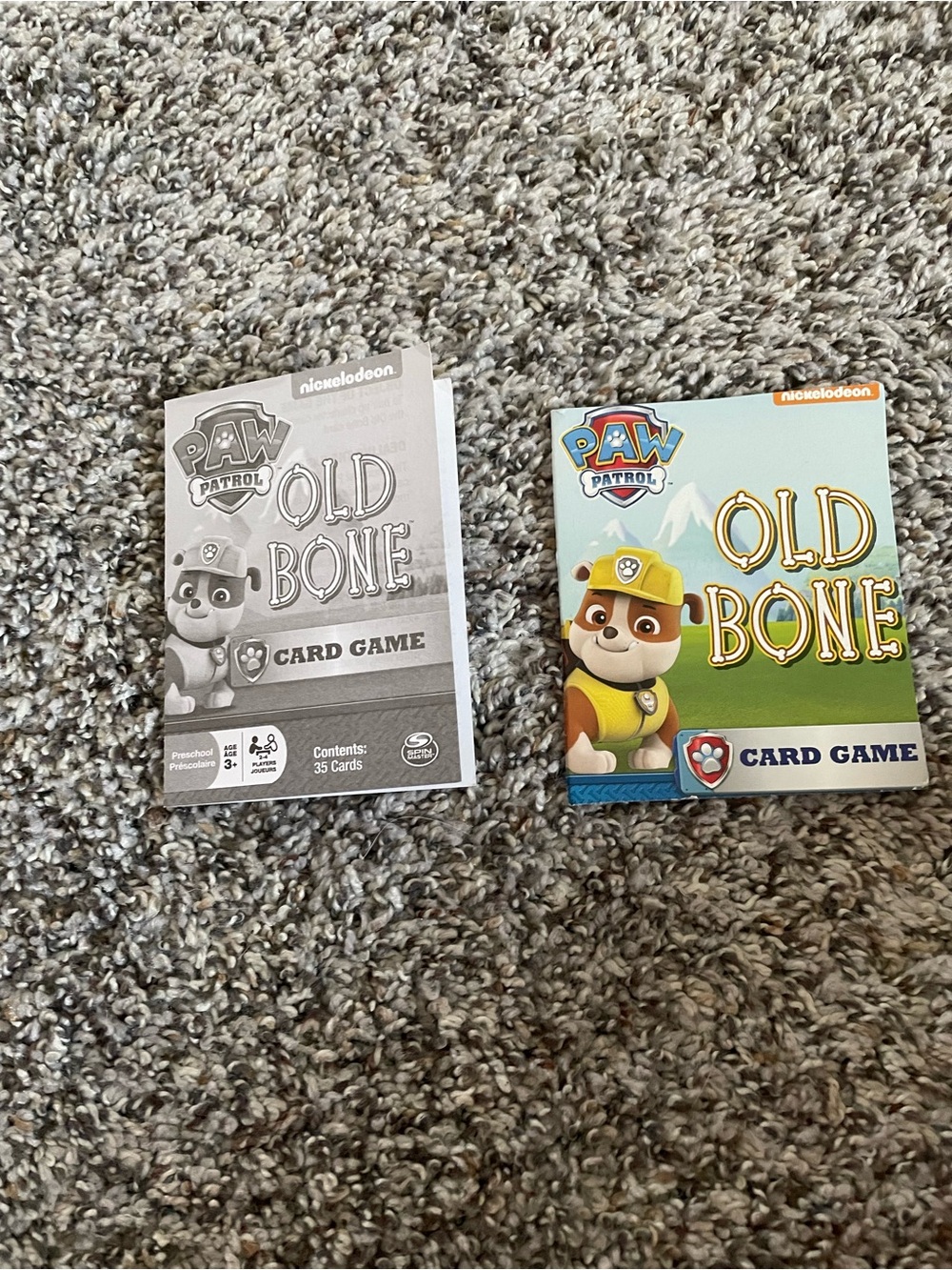 Paw Patrol Old Bone Card Game